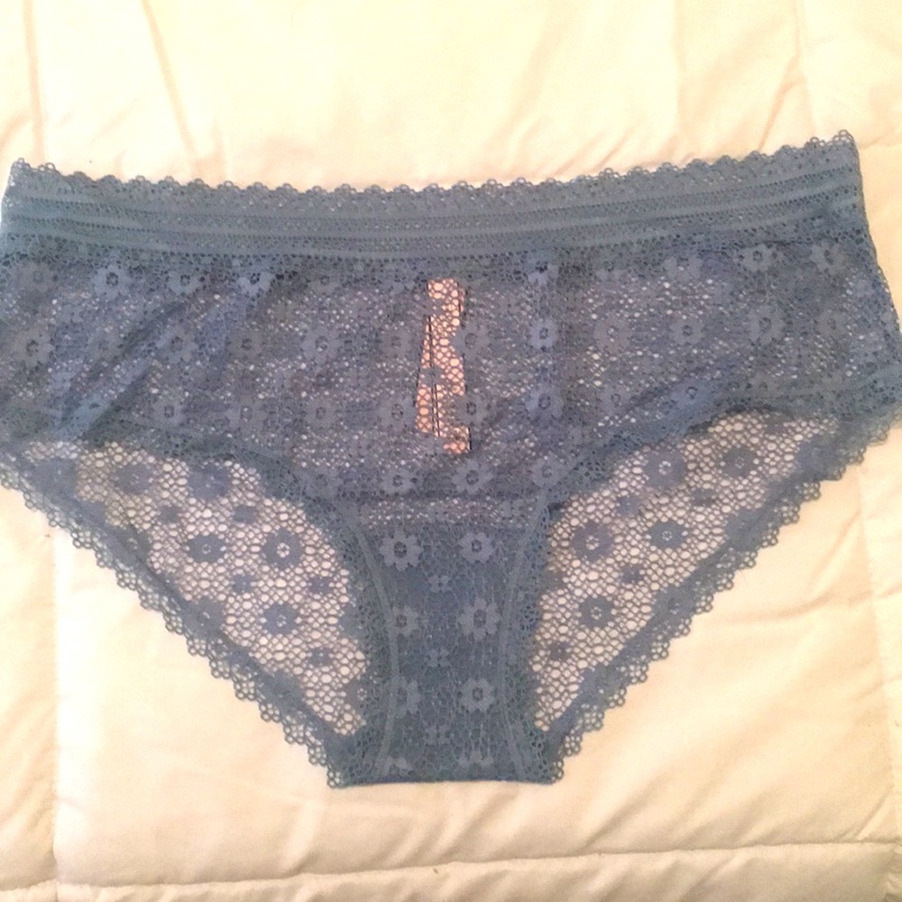 Super cute lace gray panty from Victoria’s Secret